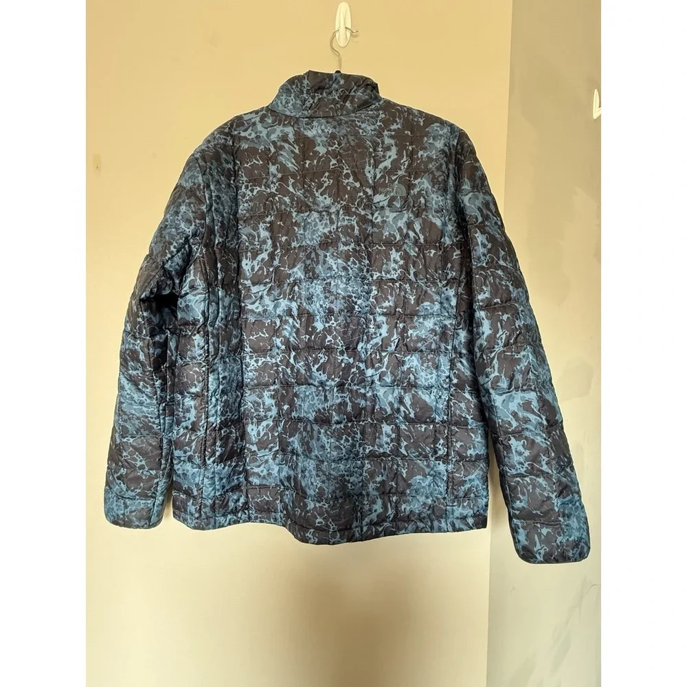 The North Face Mens Thermoball Puffer Jacket Large Blue Camo Men's XL